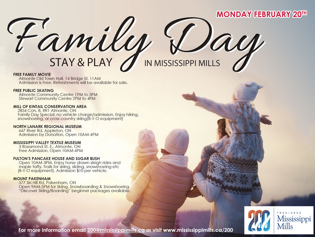 Featured image for Family Day Activities in Mississippi Mills